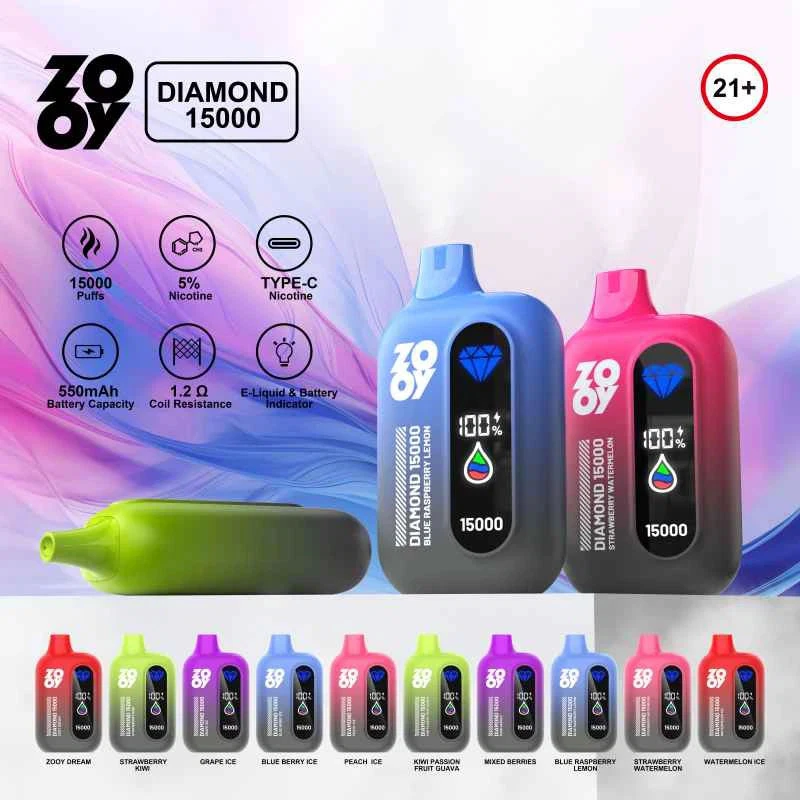 Zooy Diamond 15000 pūšļi